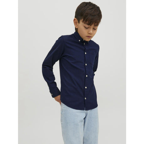 Jack & Jones Junior Navy Blazer Jjeoxford Skjorta L/S Noos Jnr