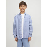 Jack & Jones Junior Cashmere Blue Jjeoxford Skjorta L/S Noos Jnr