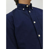 Jack & Jones Junior Navy Blazer Jjeoxford Skjorta L/S Noos Jnr