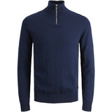 Jack & Jones Junior Navy Blazer Jjeemil Stickad Half Zip Noos Jnr