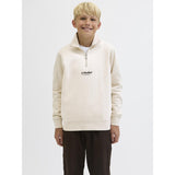 Jack & Jones Junior Moonbeam Jjesoho Sweat Quarter Zip Hn Noos Jnr