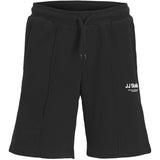 Jack & Jones Junior Black Jpstkane Soho Sweat Shorts Mid Jnr