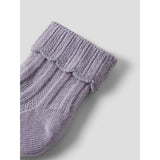 Name It Lavender Gray Nbftrish Strumpor