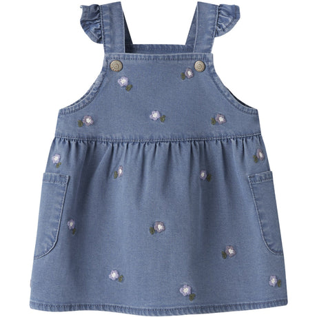 Name It Denim Blue Flower Emb Nbfsage Dnm Spencer 3606-Yb