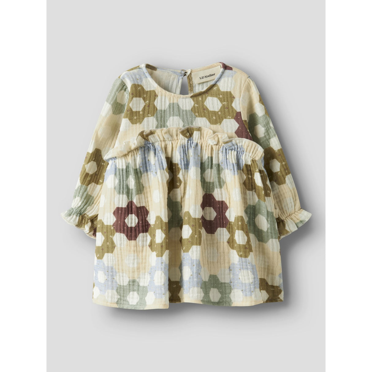 Lil'Atelier Coconut Milk Nbftalia Ls Loose Body Klänning Lil