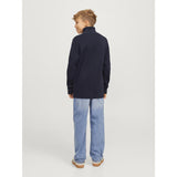 Jack & Jones Junior Night Sky Jprblamilano Stitch Stickad Half Zip Jnr