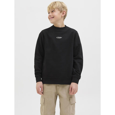 Jack & Jones Junior Black Jjesoho Sweat Crew Neck Sn Jnr