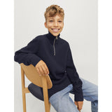 Jack & Jones Junior Night Sky Jprblamilano Stitch Stickad Half Zip Jnr