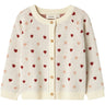 Lil'Atelier Turtledove Red Heart Nmfsaran Ls Stickad Card Heart Lil