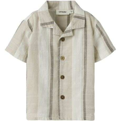 Lil'Atelier Coconut Milk Nbmfibert Ss Loose Skjorta Lil