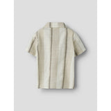 Lil'Atelier Coconut Milk Nbmfibert Ss Loose Skjorta Lil