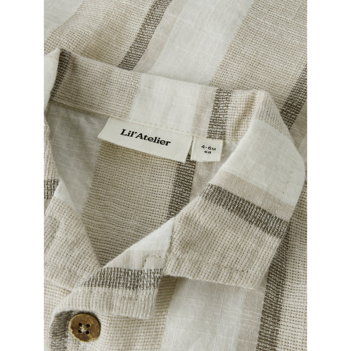 Lil'Atelier Coconut Milk Nbmfibert Ss Loose Skjorta Lil