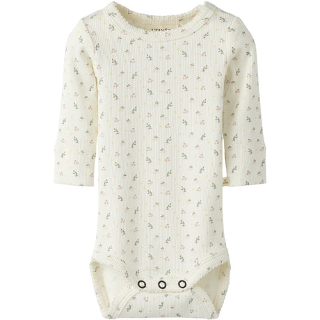 Lil'Atelier Coconut Milk Small Flower Nbfgago Ls Slim Body Lil Noos