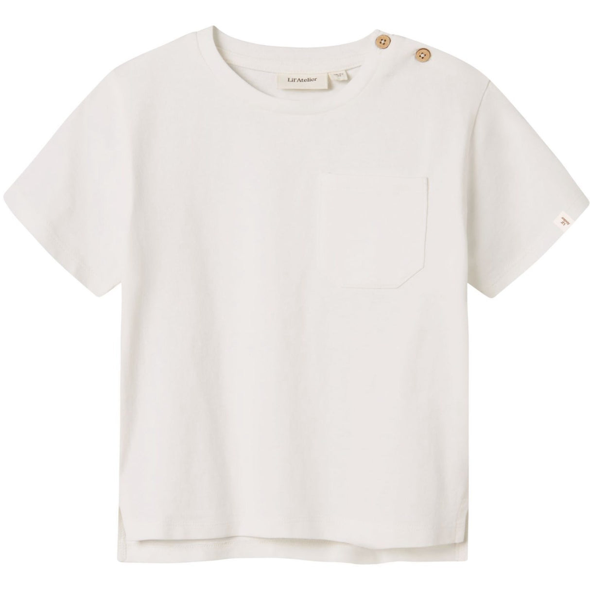 Lil'Atelier Coconut Milk Nmmdolan Ss Loose Topp Lil Noos