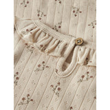 Lil'Atelier Novelle Peach Flower Nmfrachello Ria Ls Slim Topp Lil