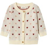 Lil'Atelier Turtledove Red Heart Nbfsaran Ls Stickad Card Heart Lil