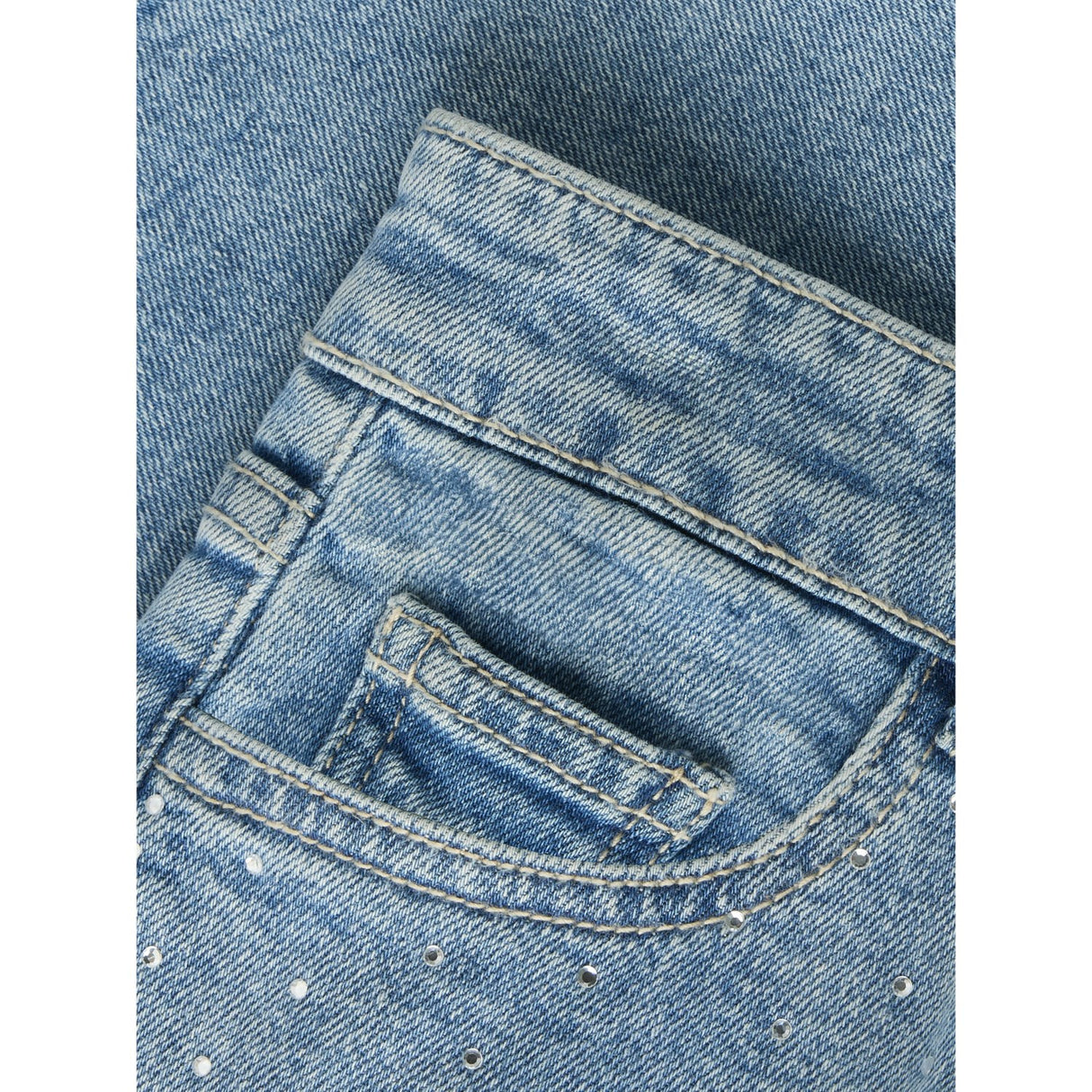 Name It Medium Blue Denim Nkfrose Hw L Dnm Rhine Shorts 2277-Bc