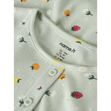 Name It Pale Aqua Fruit Flowers Nmfvemia Ss Klänning