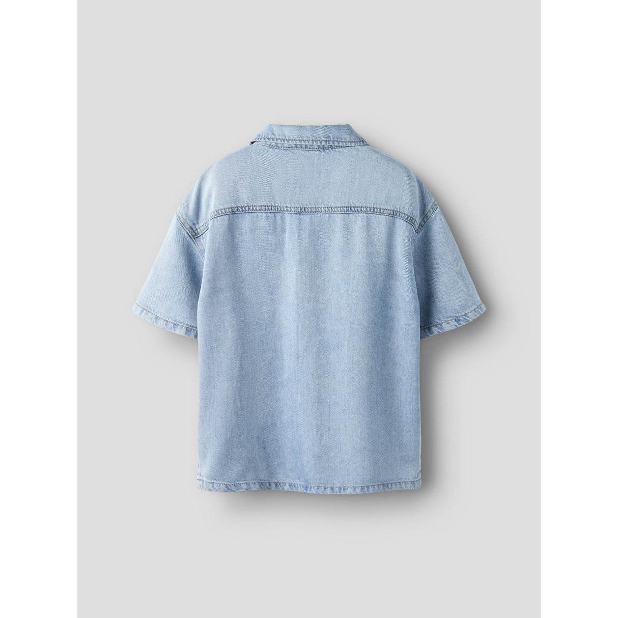 Name It Light Blue Denim Nkmjoy Boxy Dnm 1/2 Skjorta 1860-Ph F
