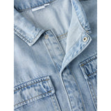 Name It Light Blue Denim Nkmjoy Boxy Dnm 1/2 Skjorta 1860-Ph F