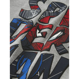 Name It Grey Melange Nmmfloyd Spider Nreg Sweat Bru Mar
