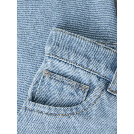 Name It Medium Blue Denim Balloons Nmfrose Wide Emb Jeans 4999-Za