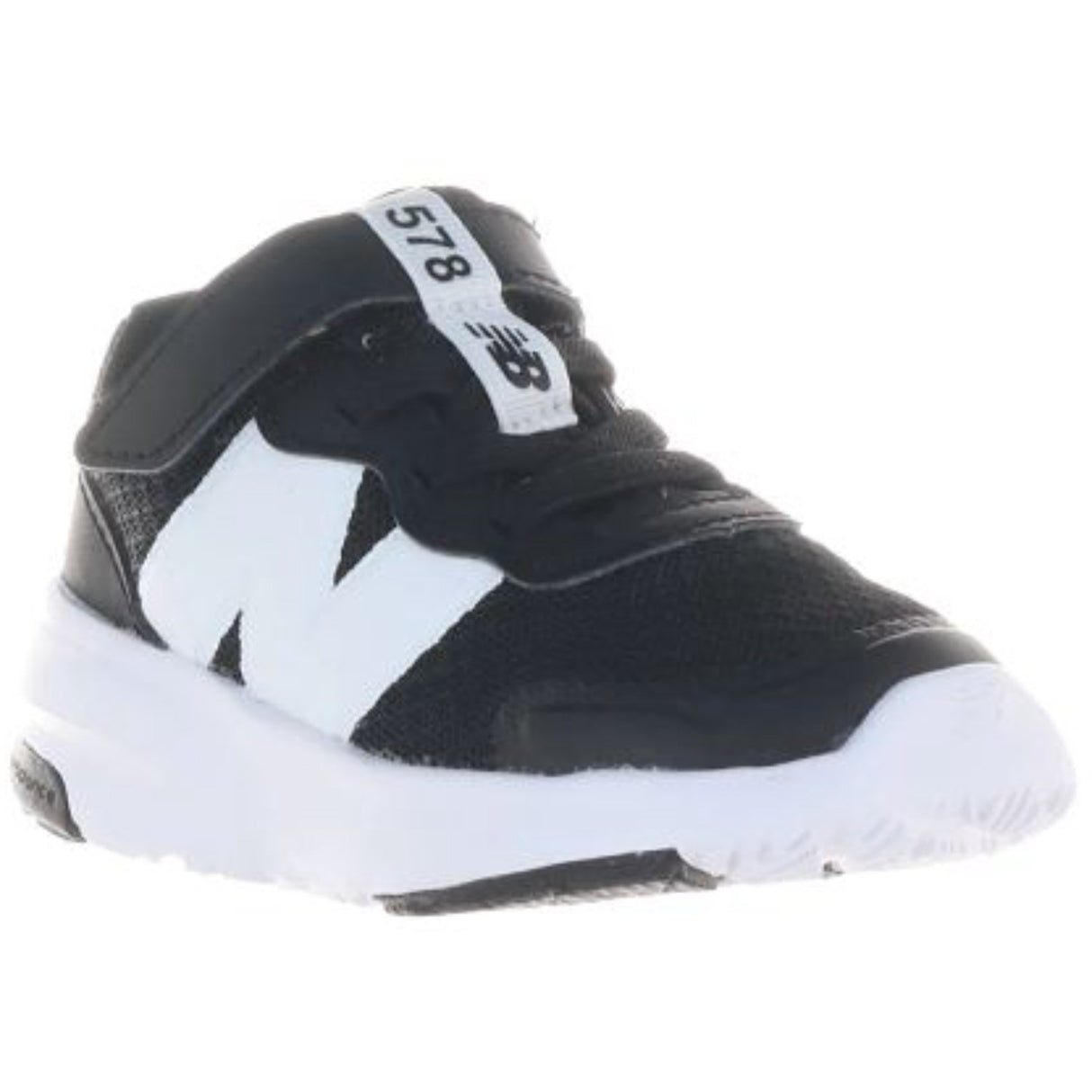 New Balance Black New Balance FreshFoam 578 Kids Bungee Lace Med Topp Rem