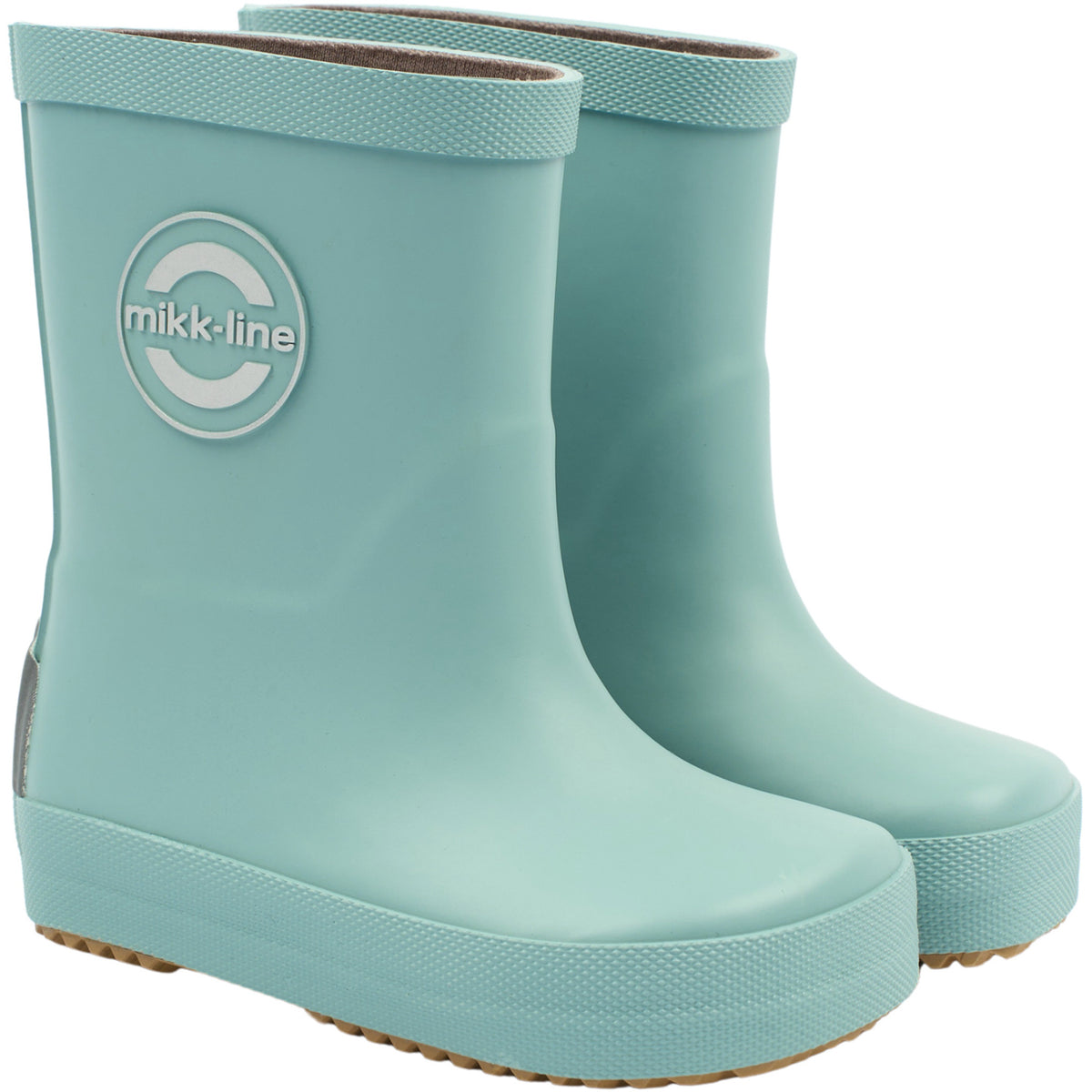 Mikk-Line Stone Blue Gummistövlar Solid - Barefoot