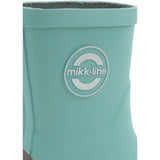 Mikk-Line Stone Blue Gummistövlar Solid - Barefoot