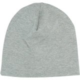 Mikk-Line Light Grey Melange Bomull Mössa - Solid