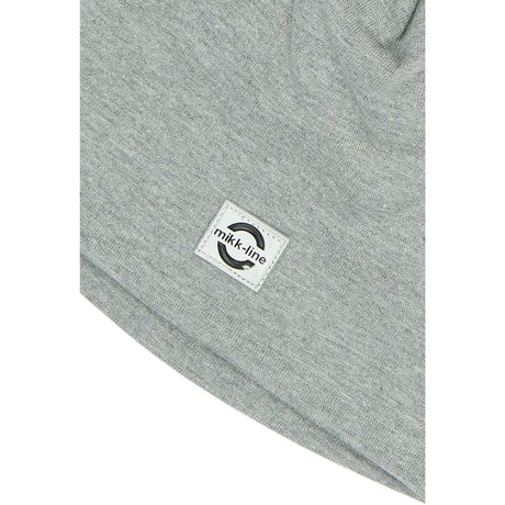 Mikk-Line Light Grey Melange Bomull Mössa - Solid