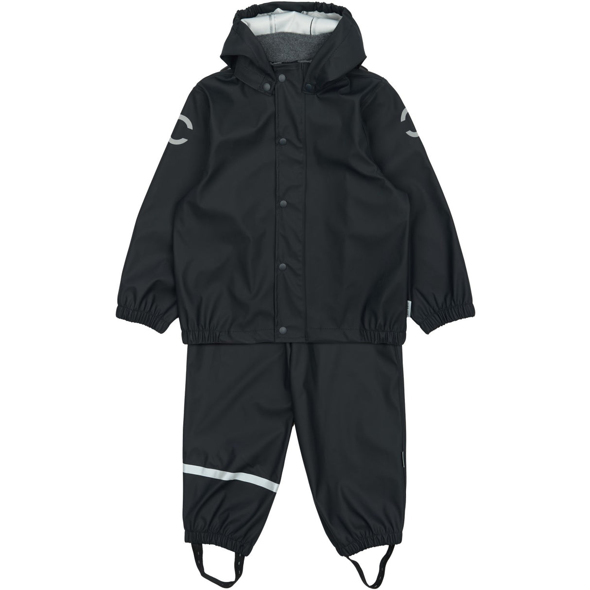 Mikk-Line Dark Navy Pu Rain Sett M/ Susp.