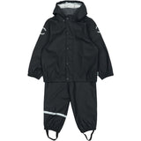 Mikk-Line Dark Navy Pu Rain Sett M/ Susp.