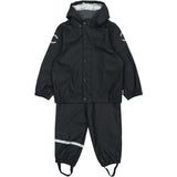 Mikk-Line Dark Navy Pu Rain Sett M/ Susp.