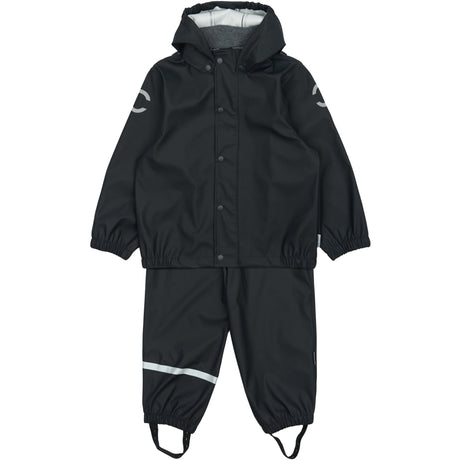 Mikk-Line Dark Navy Pu Rain Sett M/ Susp.