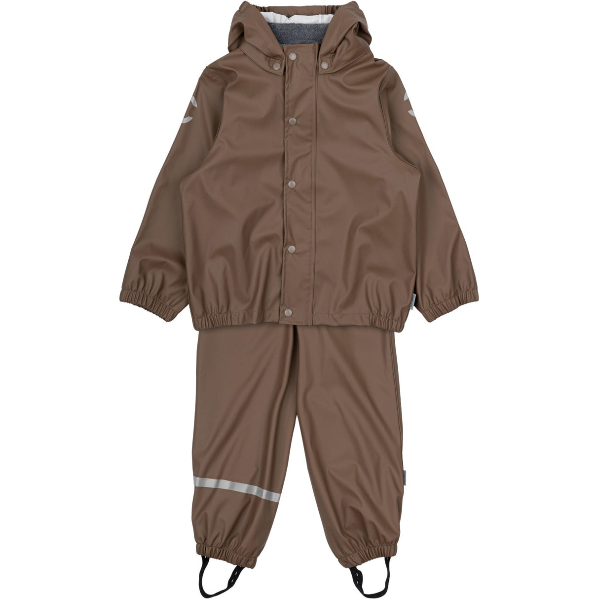 Mikk-Line Chocolate Chip Pu Rain Sett W/O Susp.