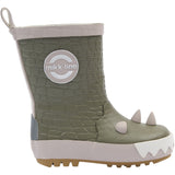 Mikk-Line Dusty Olive Gummistövlar 3D Dragon