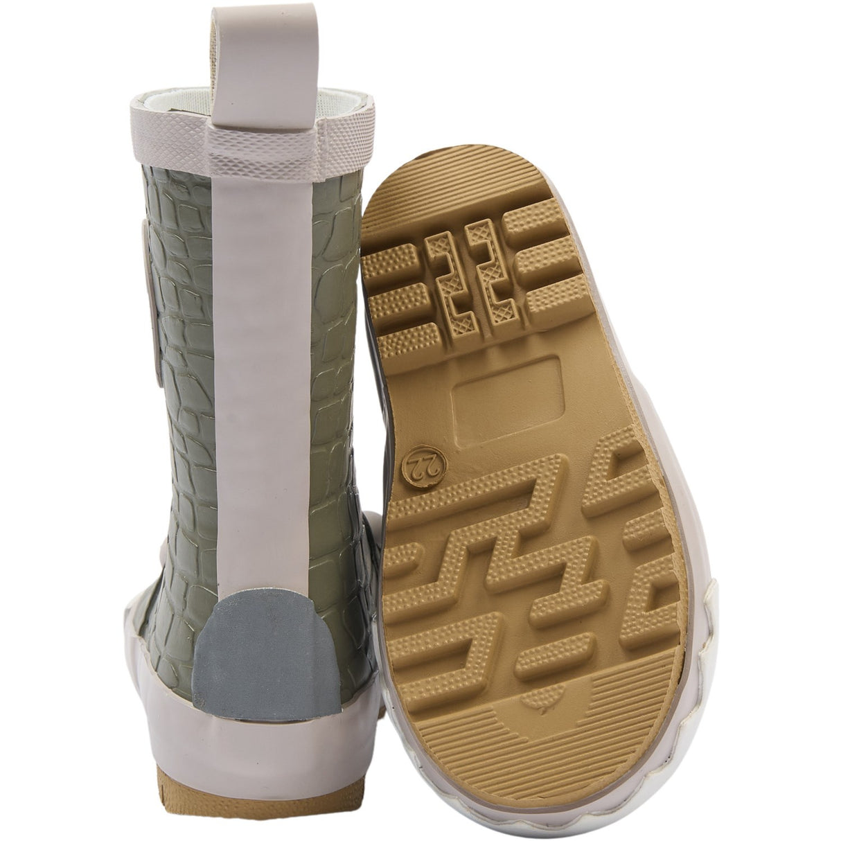 Mikk-Line Dusty Olive Gummistövlar 3D Dragon