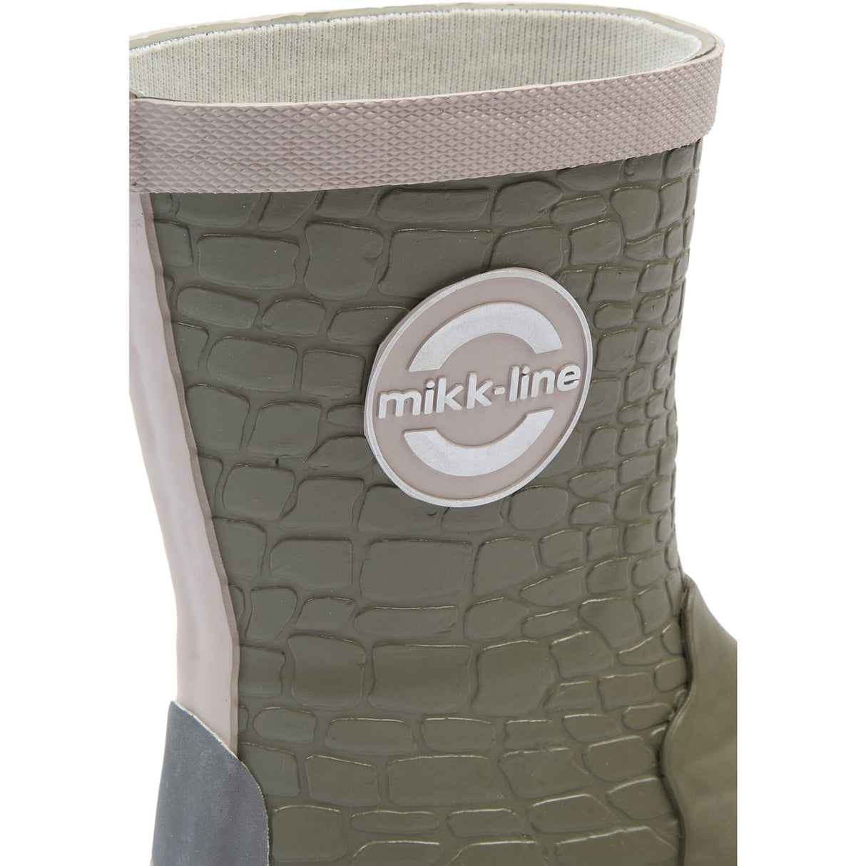 Mikk-Line Dusty Olive Gummistövlar 3D Dragon