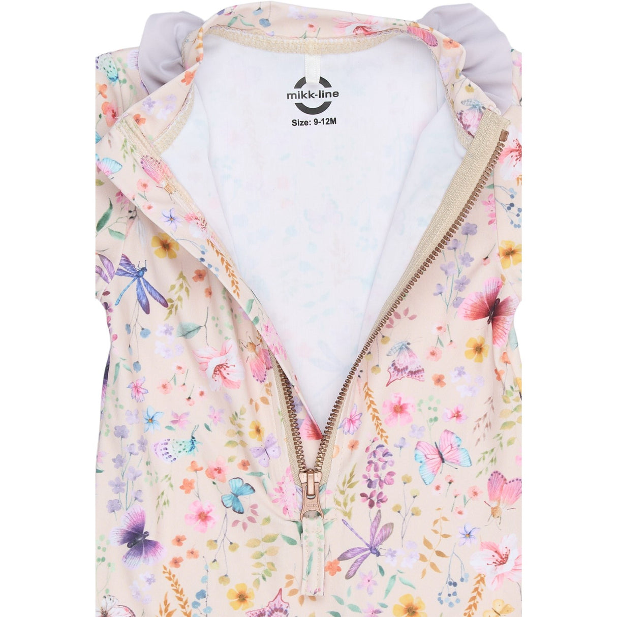 Mikk-Line Butterfly AOP Swim Dräkt Uv Frill AOP