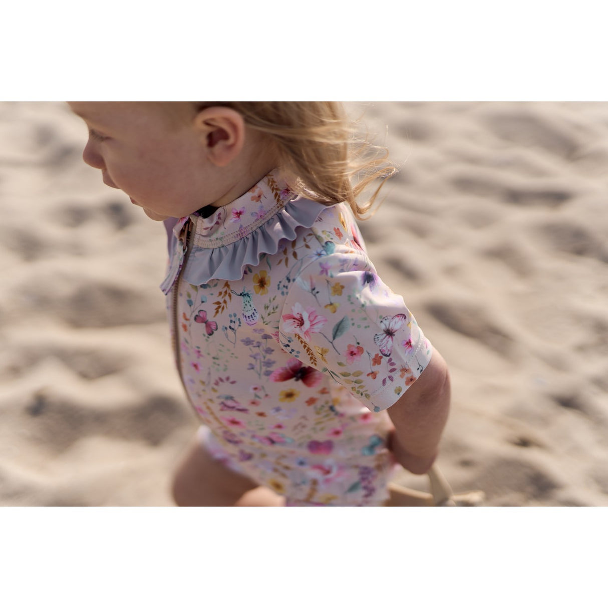 Mikk-Line Butterfly AOP Swim Dräkt Uv Frill AOP