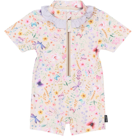Mikk-Line Butterfly AOP Swim Dräkt Uv Frill AOP