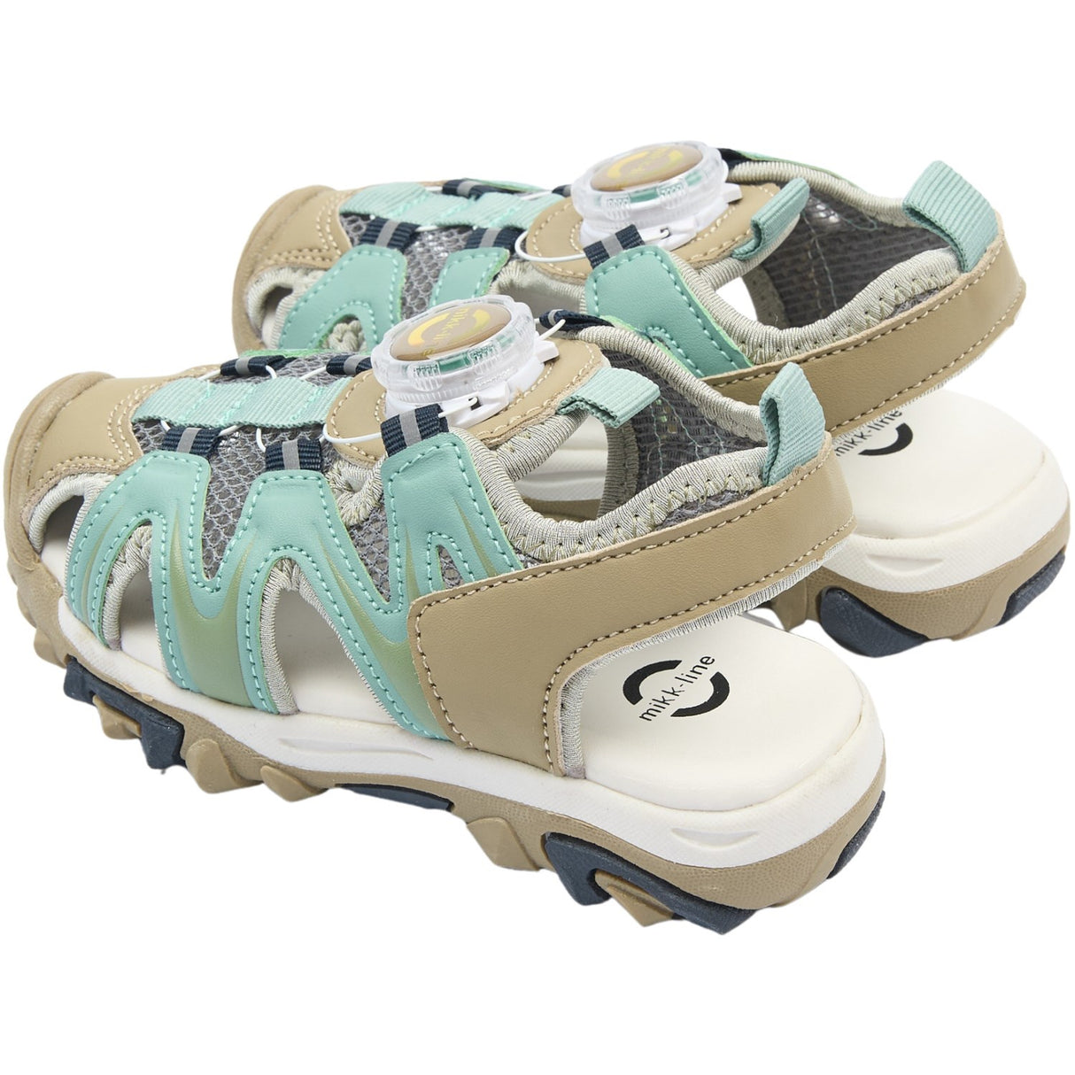 Mikk-Line Stone Blue Sandal Med Mesh