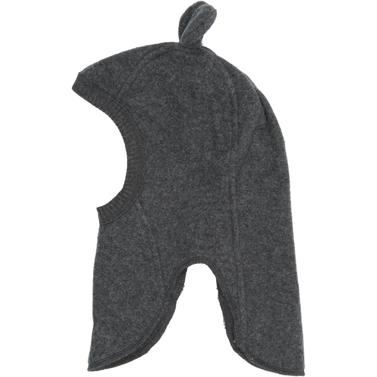 Mikk-Line Anthracite Melange Bomull Fleece Fullface Med Ears