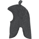 Mikk-Line Anthracite Melange Bomull Fleece Fullface Med Ears