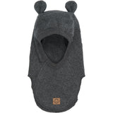 Mikk-Line Anthracite Melange Bomull Fleece Fullface Med Ears
