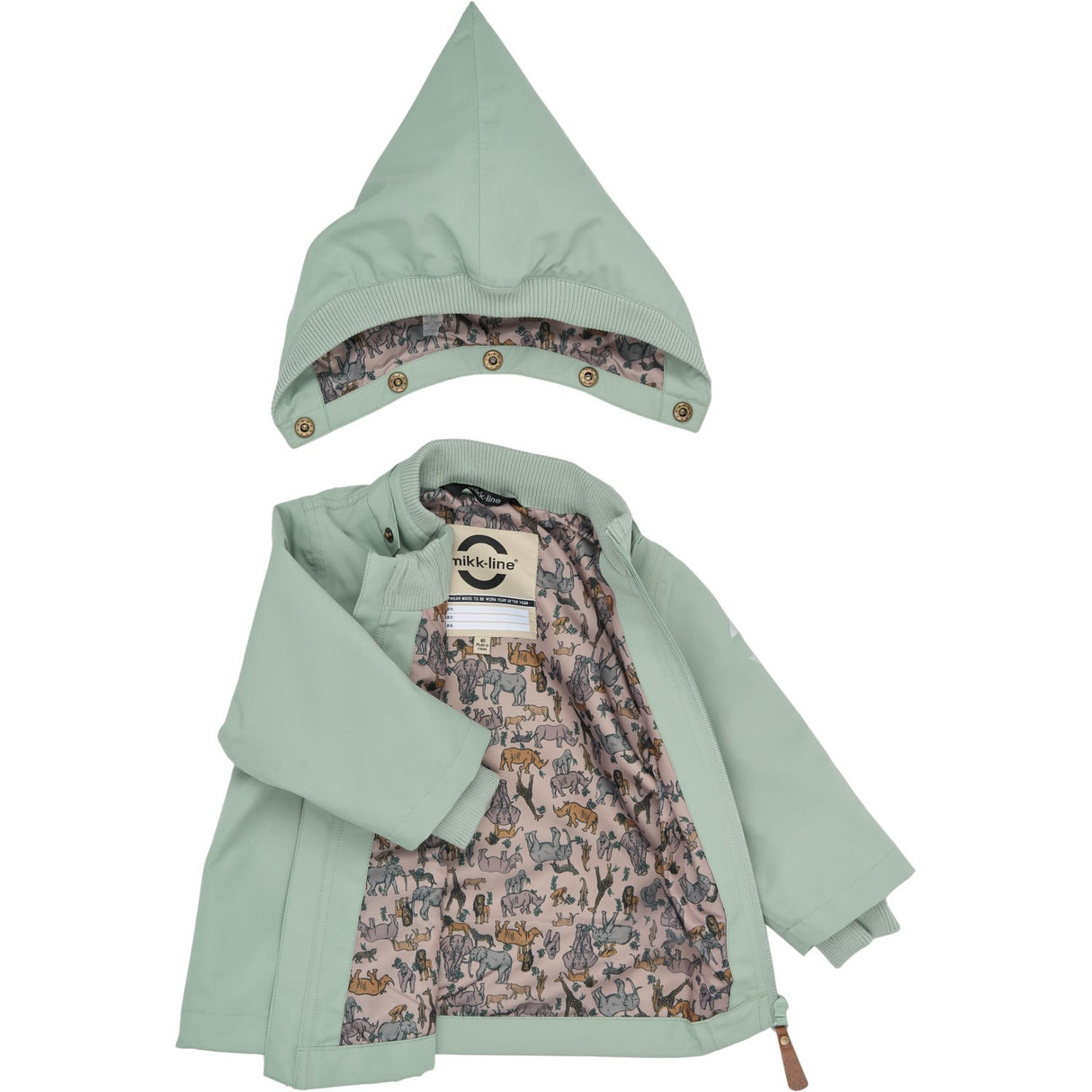 Mikk-Line Green Milieu Polyester Baby Jacka