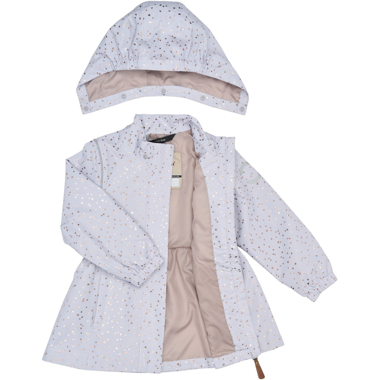 Mikk-Line Heart Sprinkle Foil AOP Shell Sett