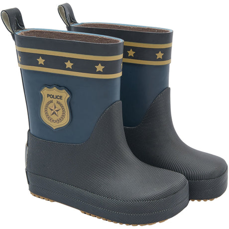 Mikk-Line Blue Nights Gummistövlar Police Barefoot