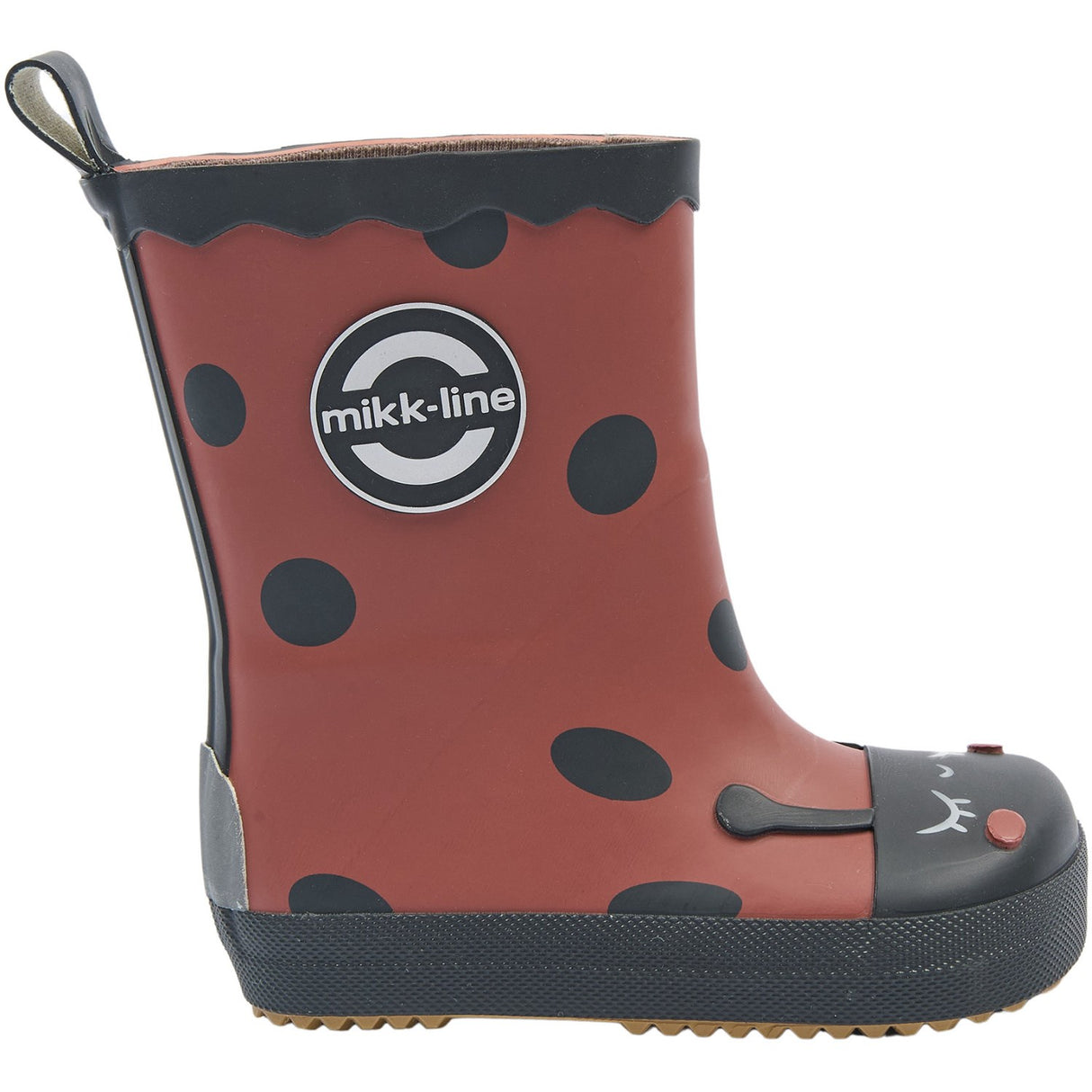 Mikk-Line Henna Gummistövlar Ladybug Barefoot